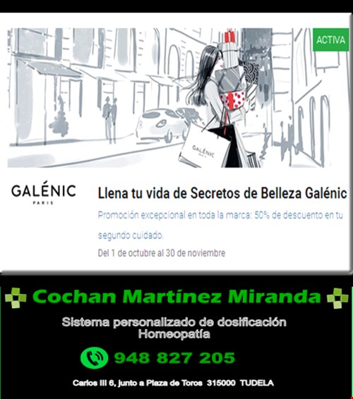 Descuentos en productos GALENIC