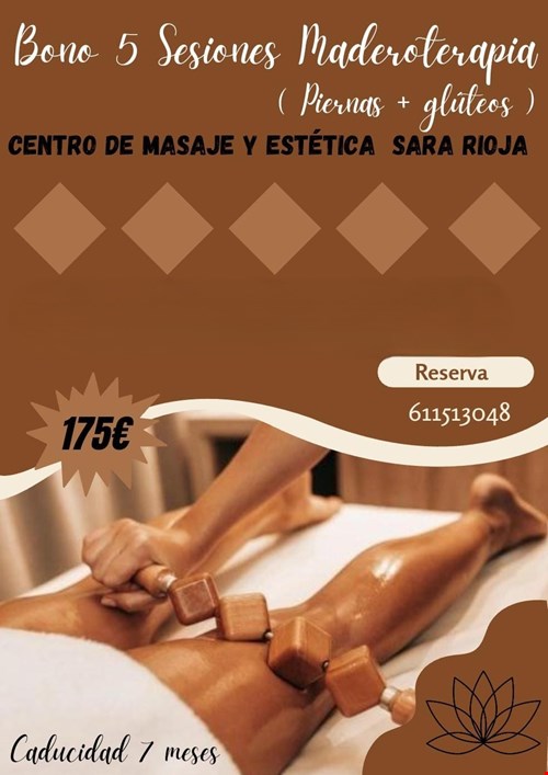 Maderoterápia 5 sesiones.