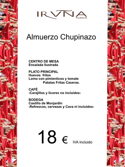 ALMUERZO CHUPINAZO