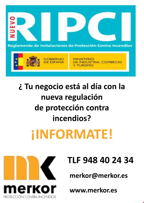 Nueva regulación de protección contra incendios.