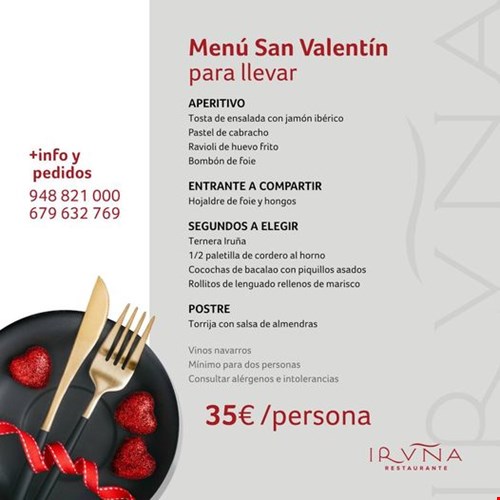 Menú San Valentin